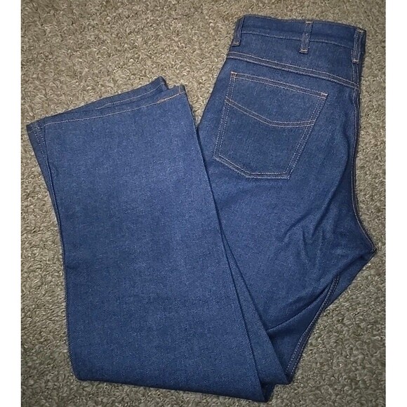 Vintage Sears Genuine Roebucks Men's Jeans 34x30 NOS 100% Cotton Boot Cut - Picture 2 of 7